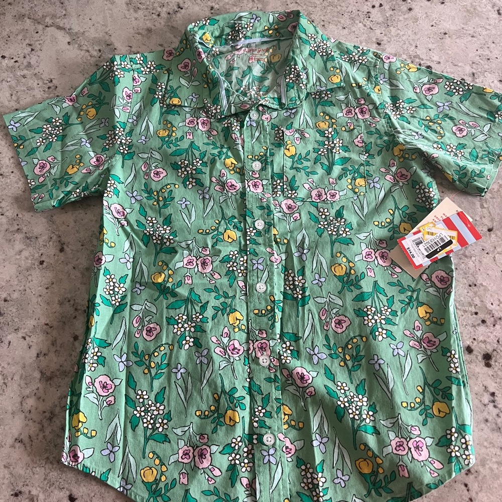 Short Sleeve Button Down Floral